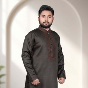 ডার্ক কফি কালার পাঞ্জাবী - কোডঃ 719
